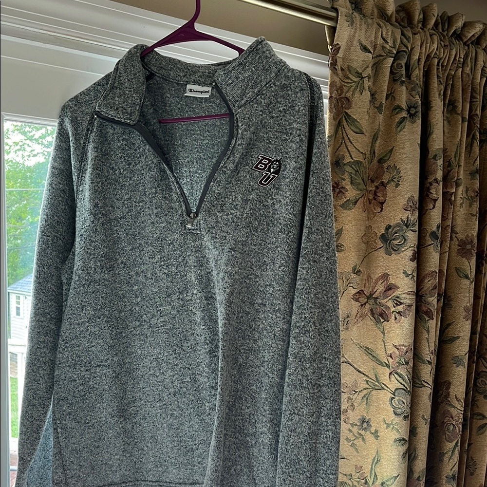 Bloomsburg Champion Gray Quarter-Zip Sweatshirt